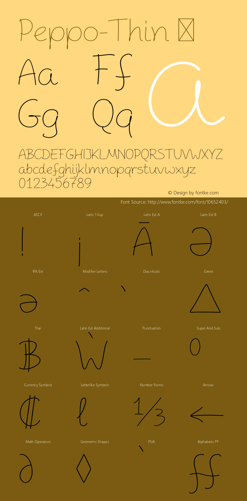 Peppo-Thin ☞ Version 1.000;com.myfonts.pburgiel.peppo.thin.wfkit2.3G18图片样张