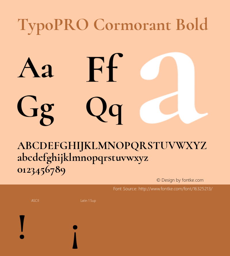 TypoPRO Cormorant Bold Version 2.001图片样张