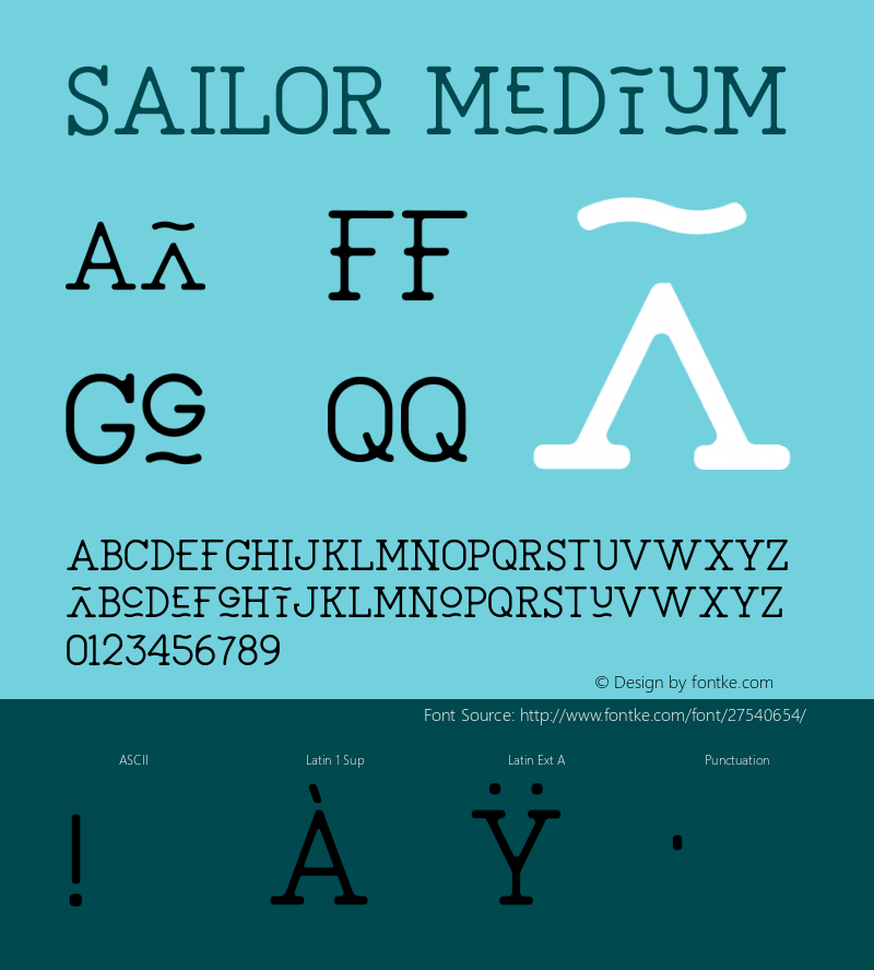 SAILORMedium Version 1.002;Fontself Maker 3.0.1;YWFTv17图片样张