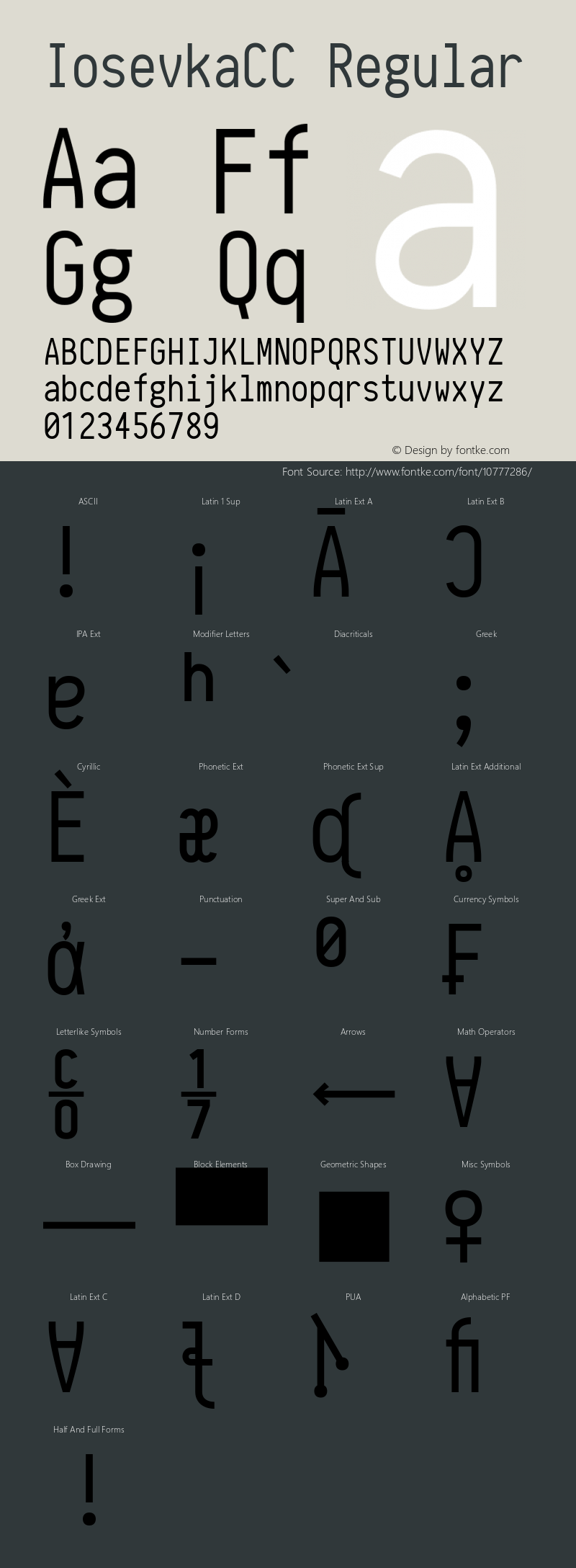 IosevkaCC Regular r0.1.7; ttfautohint (v1.3)图片样张