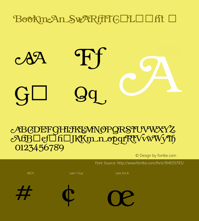 ☞Bookman Swash ITC Version 1.00;com.myfonts.itc.bookman.swash-light.wfkit2.3Lg2图片样张