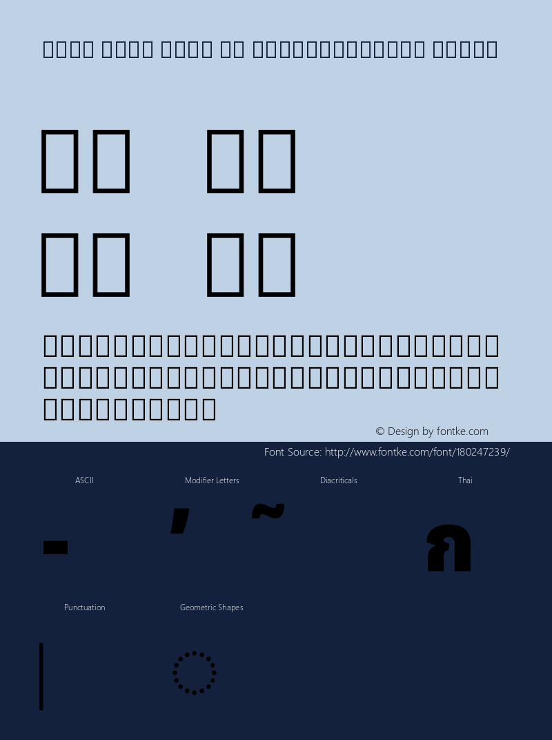 Noto Sans Thai UI SemiCondensed Black Version 2.000图片样张