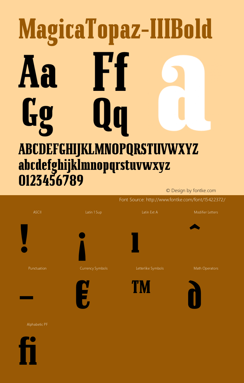 MagicaTopaz-IIIBold ☞ Version 1.002;com.myfonts.easy.samuelstype.magica.topaz-iii-bold.wfkit2.version.4q6i图片样张