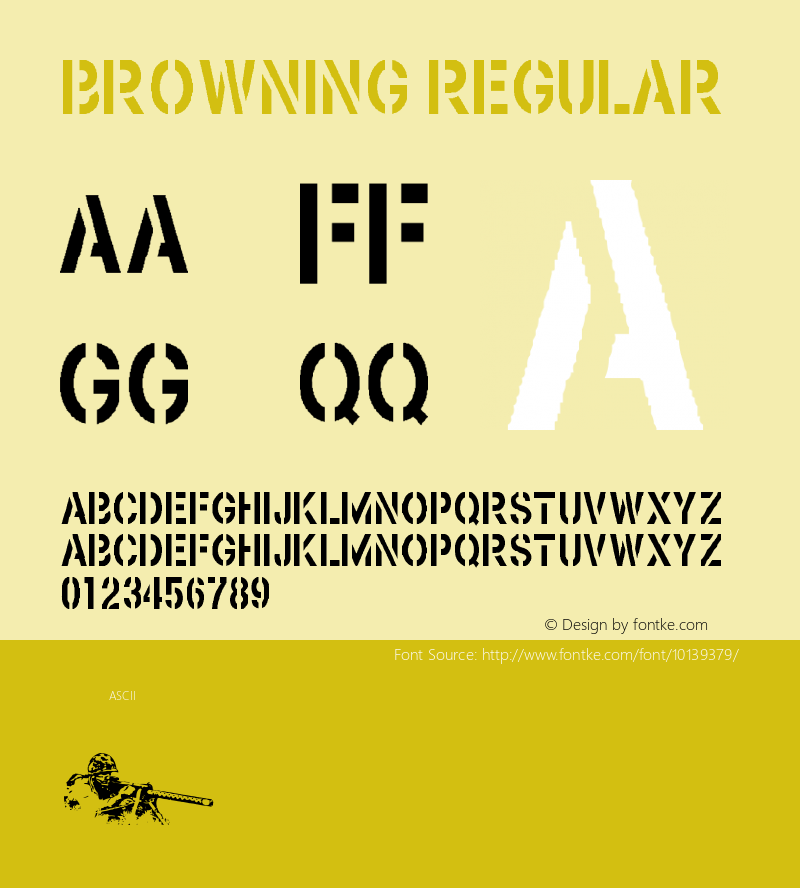 Browning Regular Version 1.00 January 1, 1904, initial release图片样张