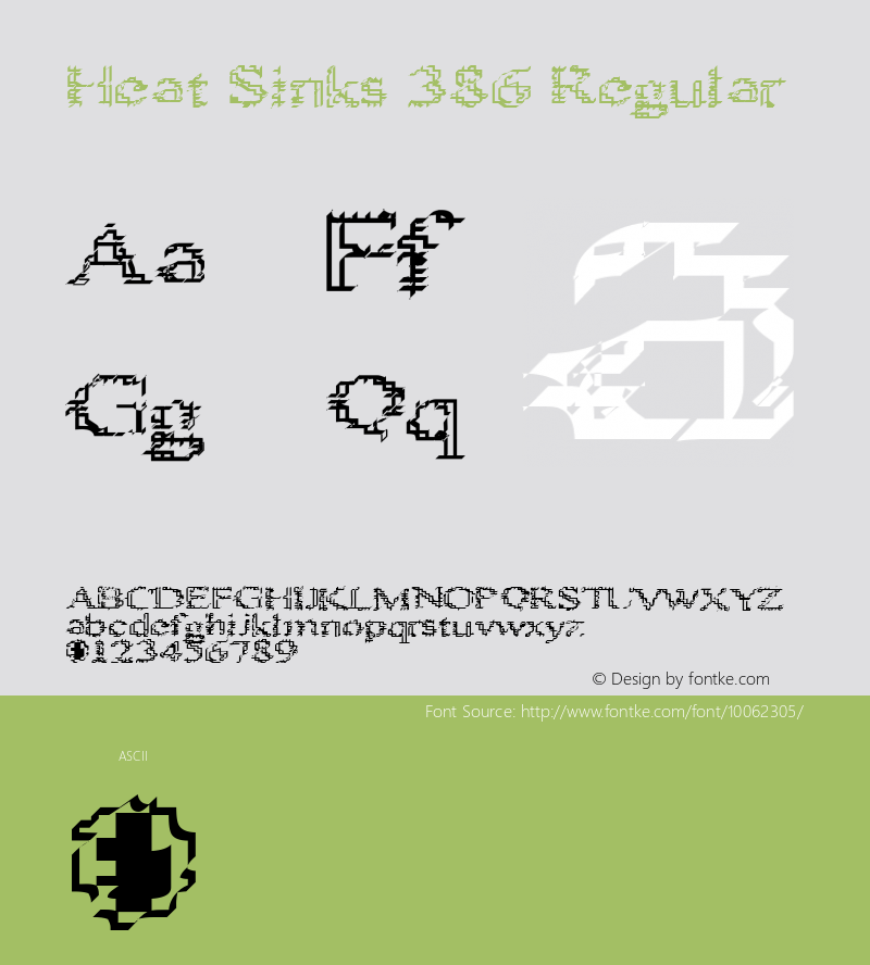 Heat Sinks 386 Regular 1.0 of this techno grunge neo retro fonto图片样张