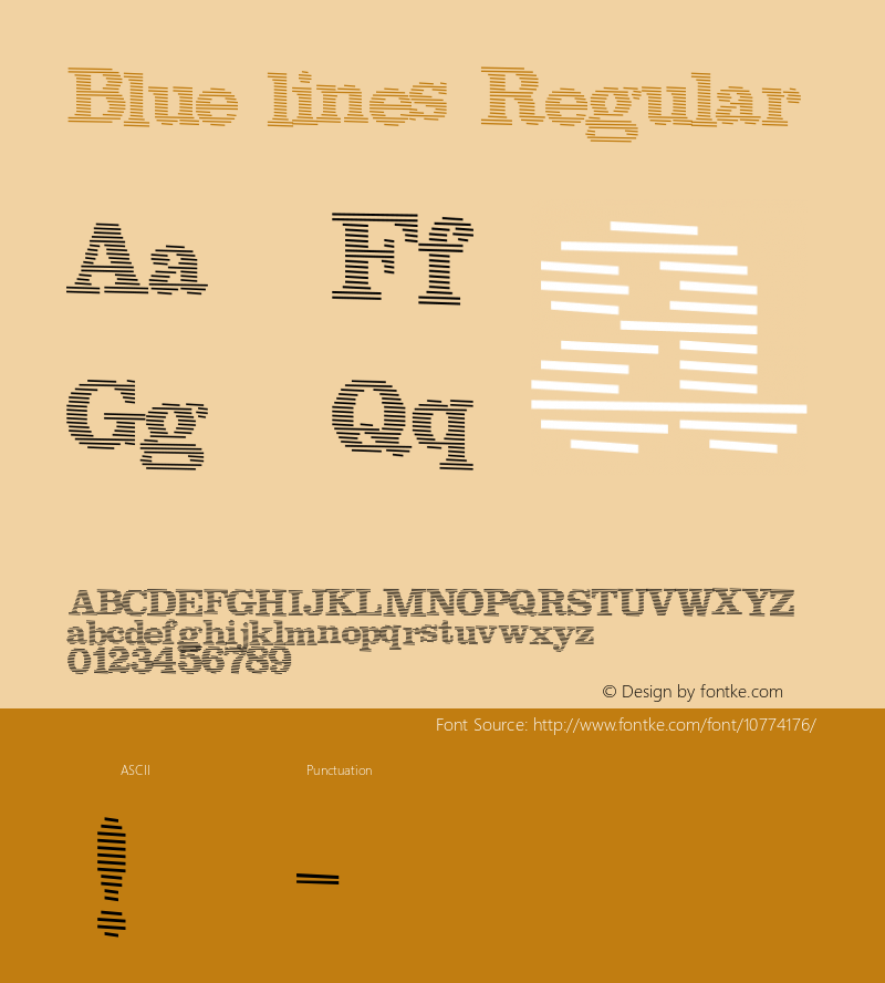 Blue lines Regular 2图片样张