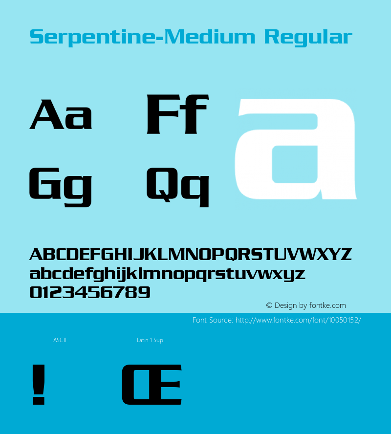 Serpentine-Medium Regular Altsys Metamorphosis:9/6/91图片样张