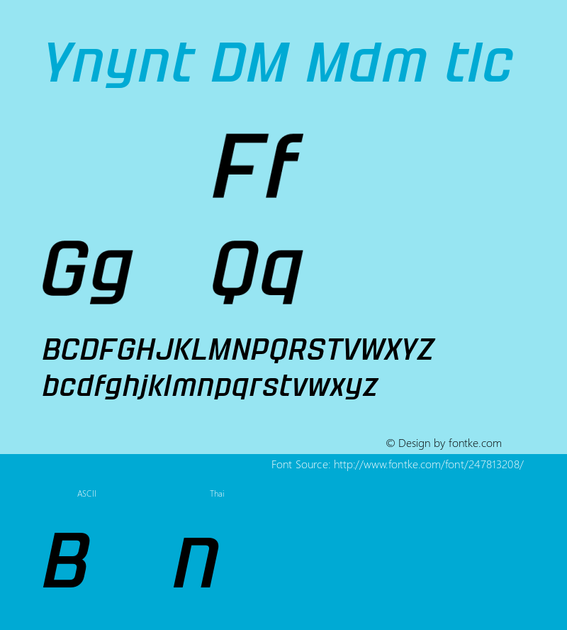 Yanyont DEMO Medium Italic Version 1.000;Glyphs 3.1.2 (3151)图片样张