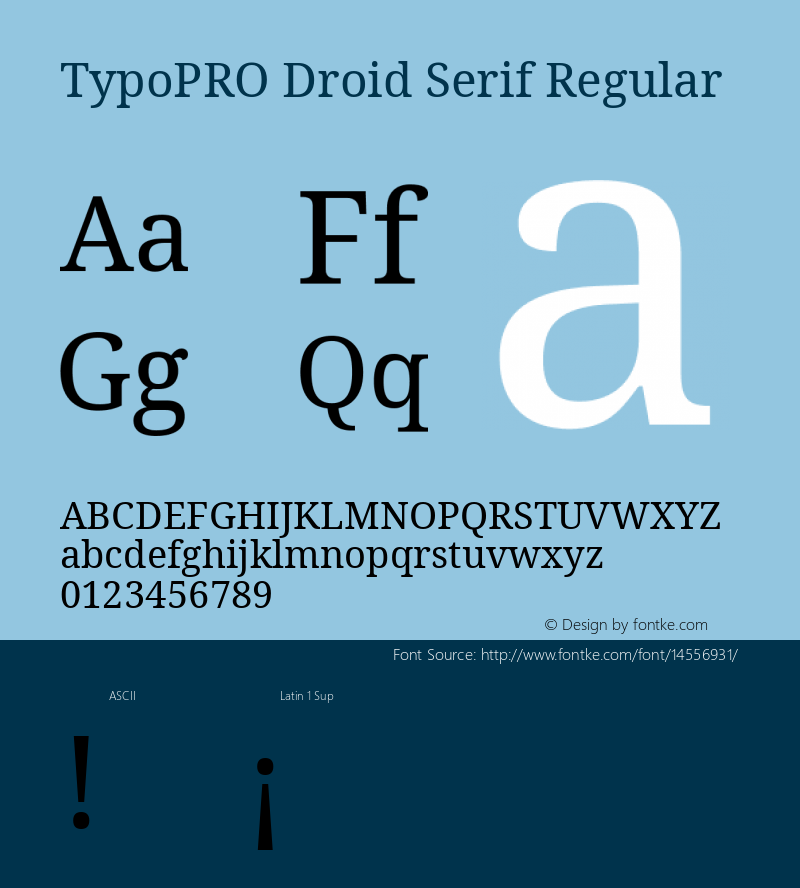 TypoPRO Droid Serif Regular Version 1.03图片样张