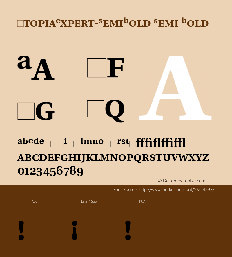 UtopiaExpert-SemiBold Semi Bold Version 1.00图片样张