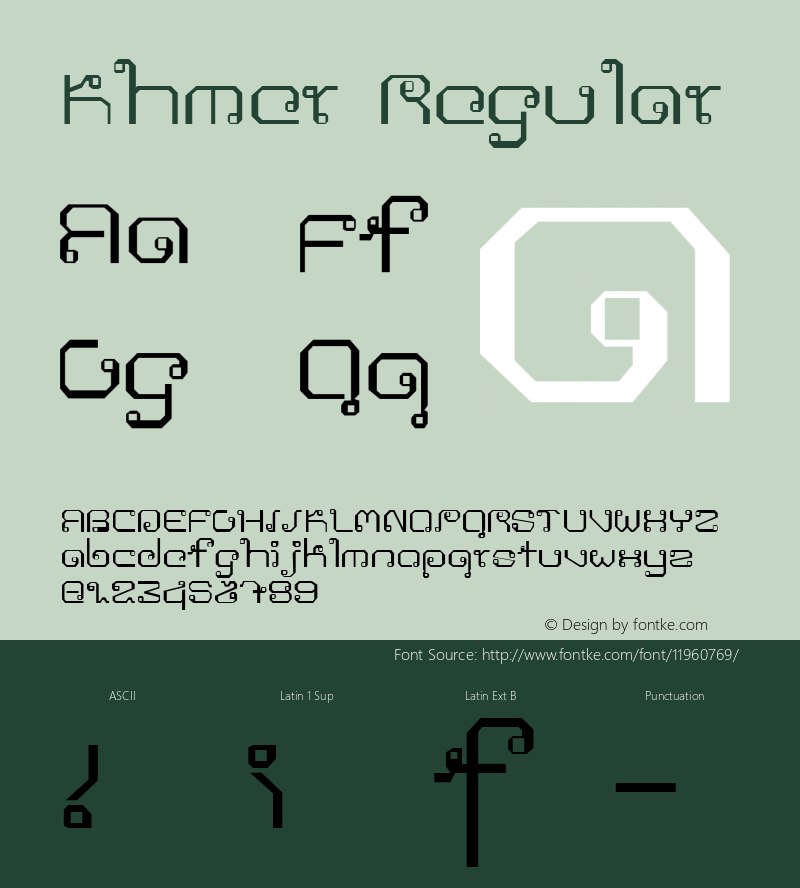 Khmer Regular Version 1.0图片样张