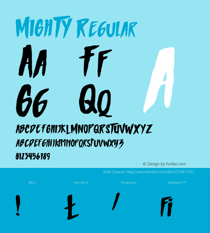 MIGHTY Regular Version 1.0图片样张