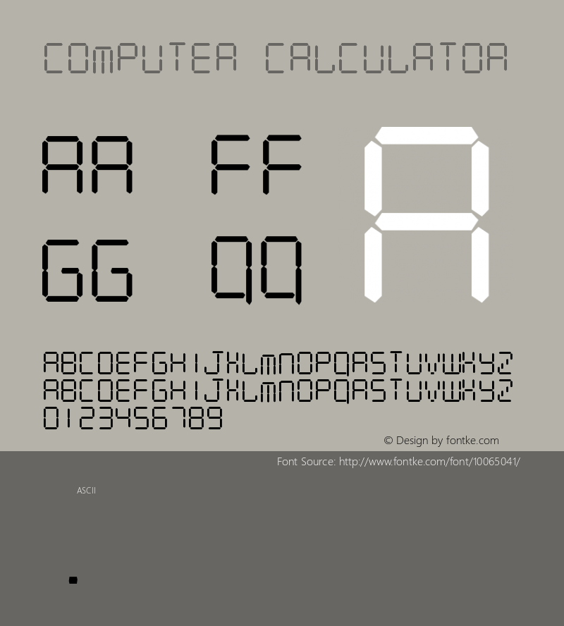 Computer Calculator Version 1.00图片样张