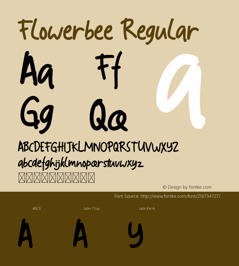 Flowerbee Version 1.005;Fontself Maker 3.5.4图片样张