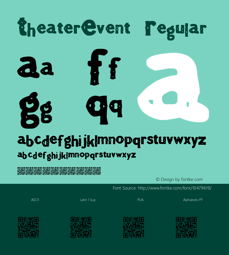 TheaterEvent Regular Version 1.00 April 3, 2013, initial release图片样张