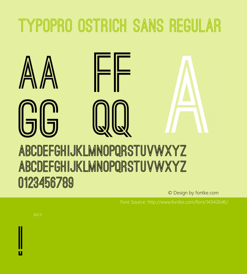 TypoPRO Ostrich Sans Regular Version 1.001;PS 001.001;hotconv 1.0.70;makeotf.lib2.5.58329图片样张