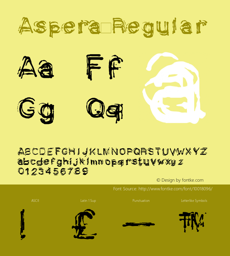 Aspera Regular Version 1.00图片样张