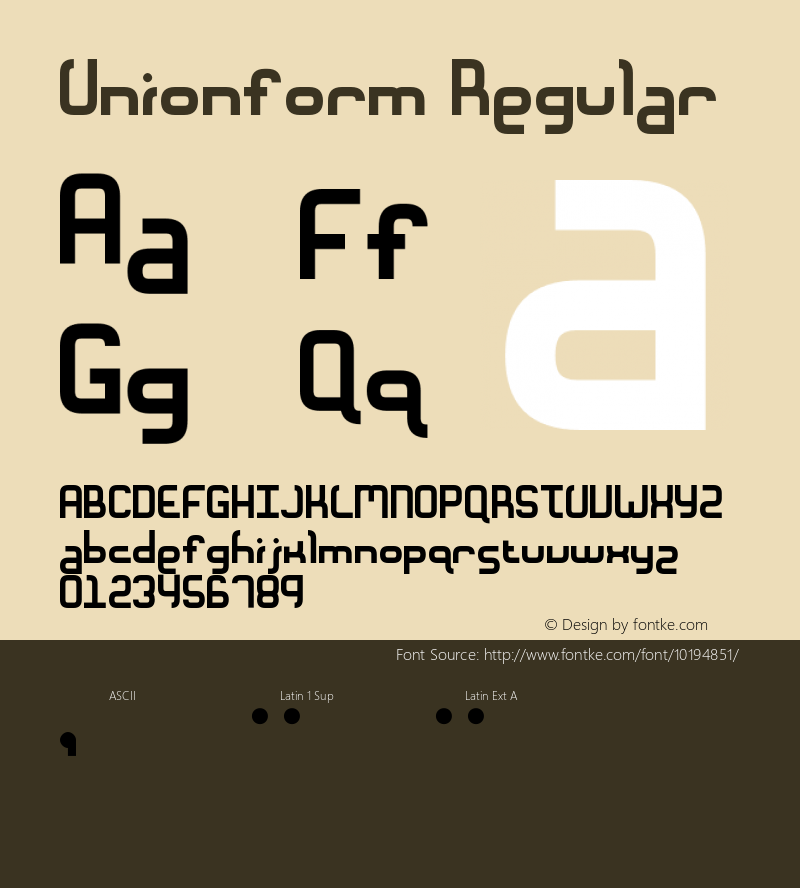 Unionform Regular 001.000图片样张