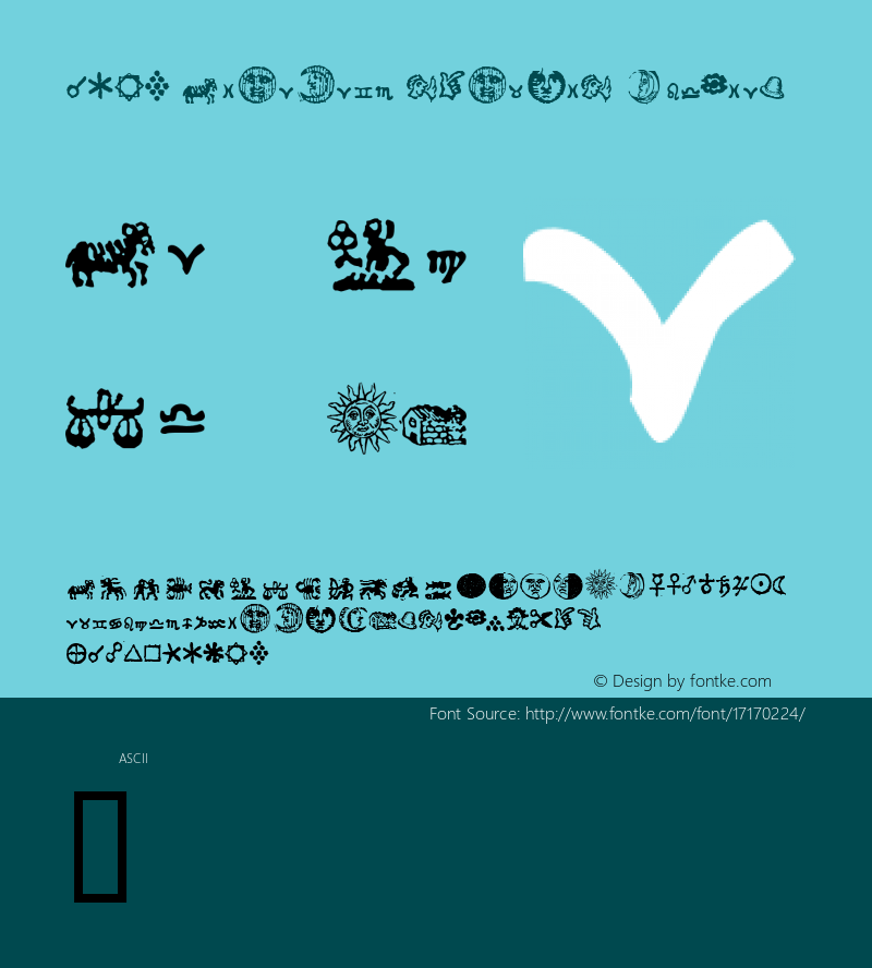 1689 Almanach symbols Regular Version 1.00图片样张