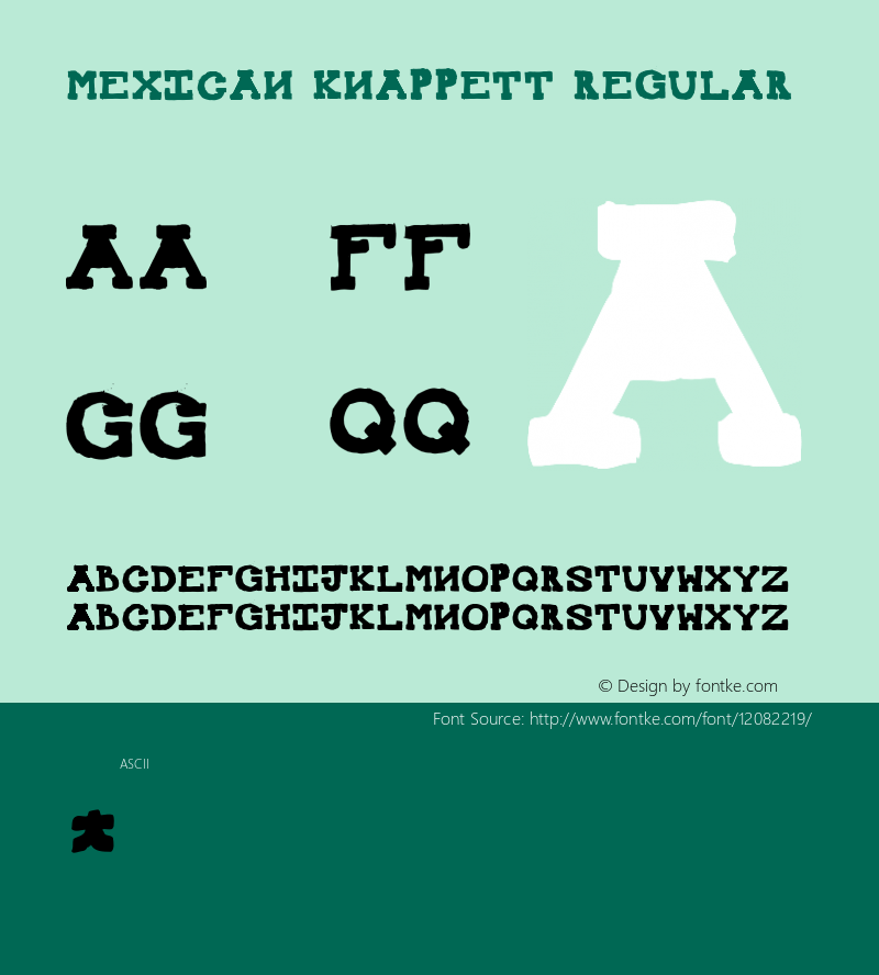 Mexican Knappett Regular Version 001.000图片样张