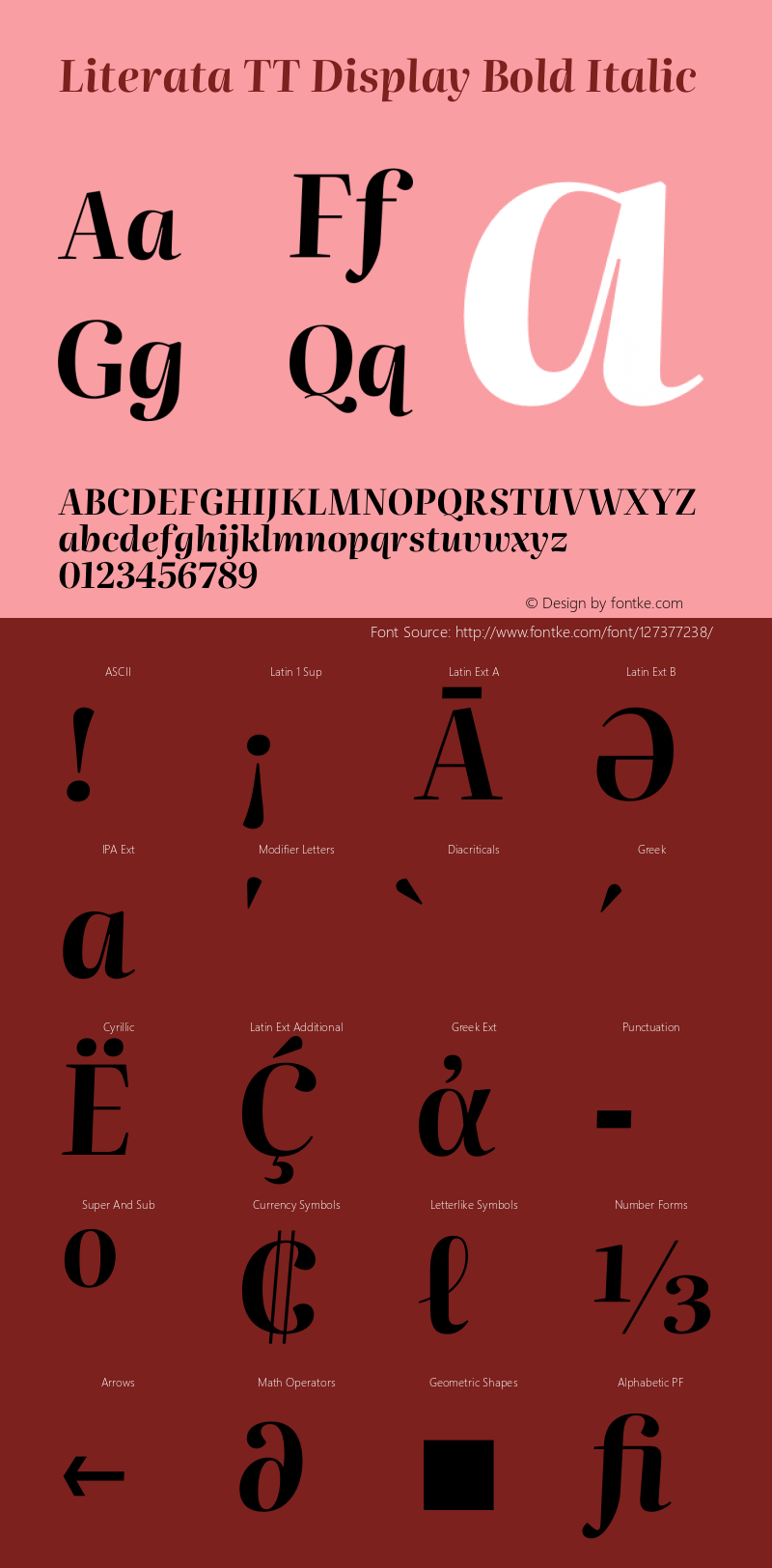 Literata TT Display Bold Italic Version 3.002图片样张