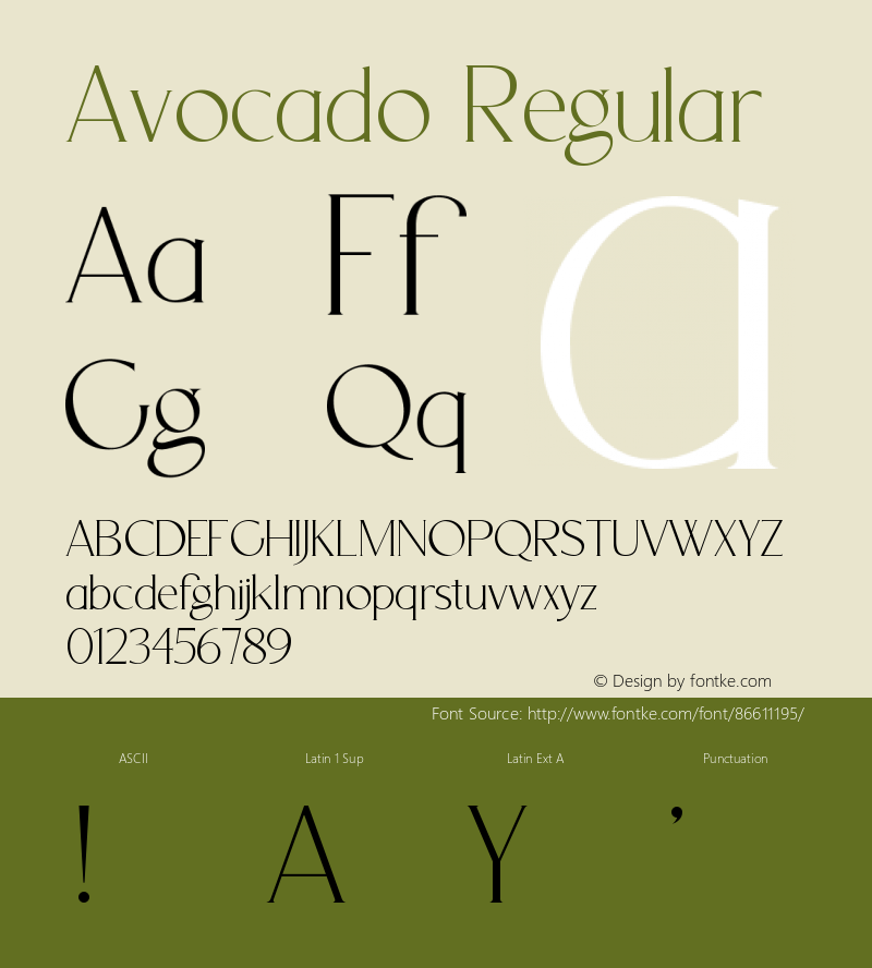 Avocado Version 1.006;Fontself Maker 3.5.4图片样张