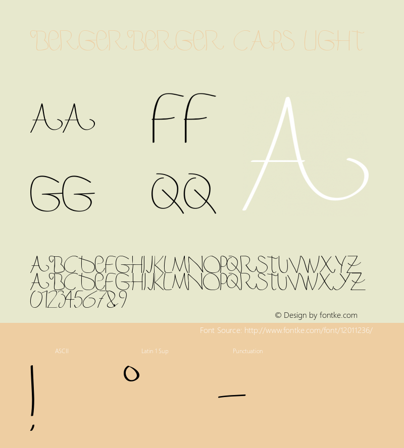 BergerBerger Caps Light Version 1.000图片样张