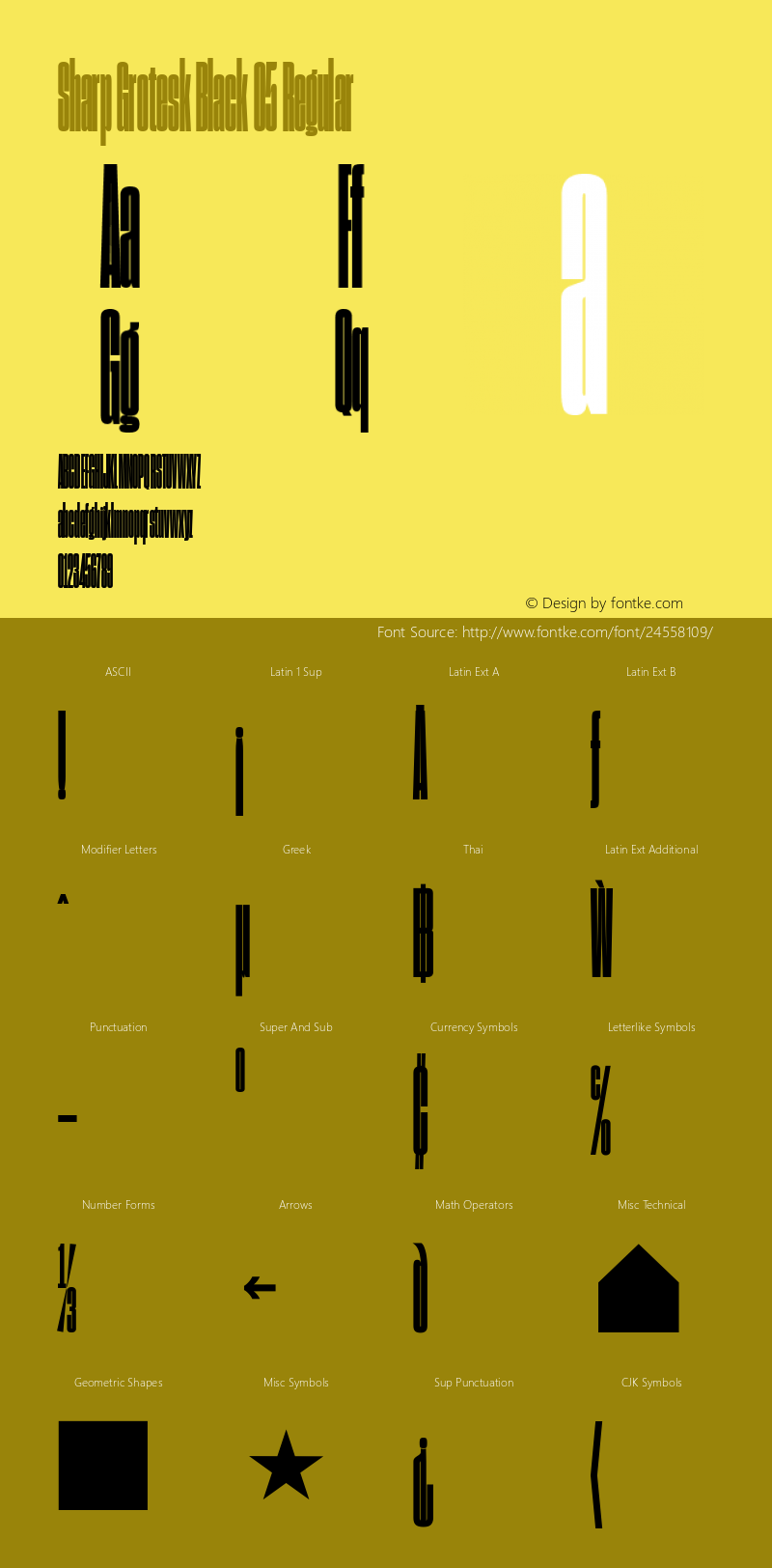 Sharp Grotesk Black 05 Regular Version 1.001;PS 1.000;hotconv 16.6.51;makeotf.lib2.5.65220图片样张