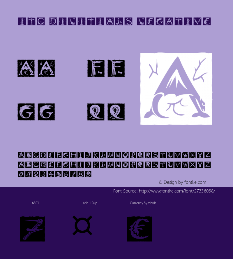 ITC Dinitials Negative Version 1.00; 2006图片样张