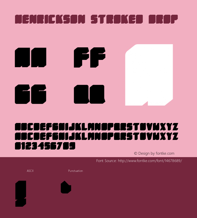 Henrickson Stroked Drop Version 1.000图片样张
