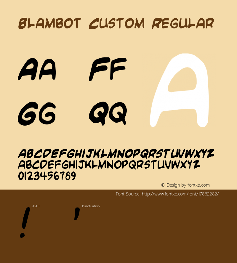 Blambot Custom Regular Version 1.0图片样张