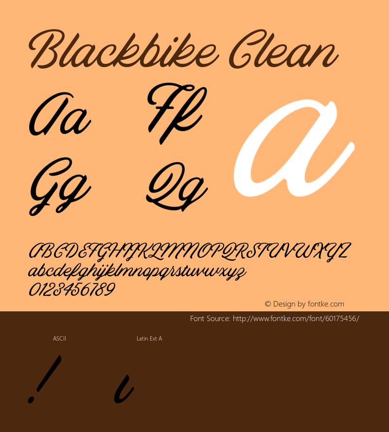 Blackbike Clean Version 1.000;PS 001.000;hotconv 1.0.88;makeotf.lib2.5.64775图片样张