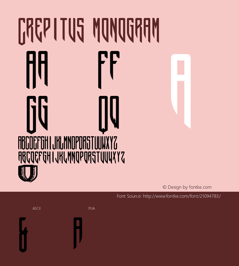 Crepitus monogram Version 001.000图片样张