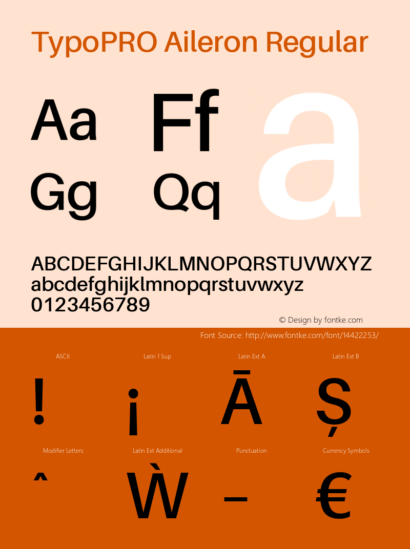 TypoPRO Aileron Regular Version 1.000;PS 001.000;hotconv 1.0.70;makeotf.lib2.5.58329图片样张