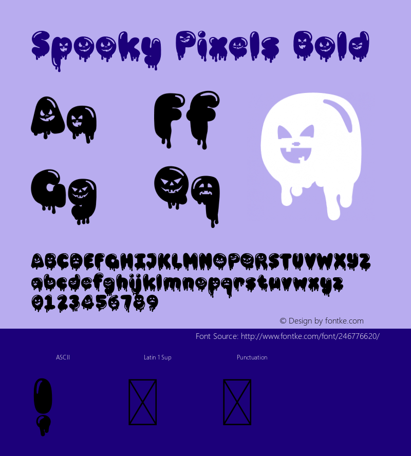 SpookyPixels-Bold Version 1.0图片样张