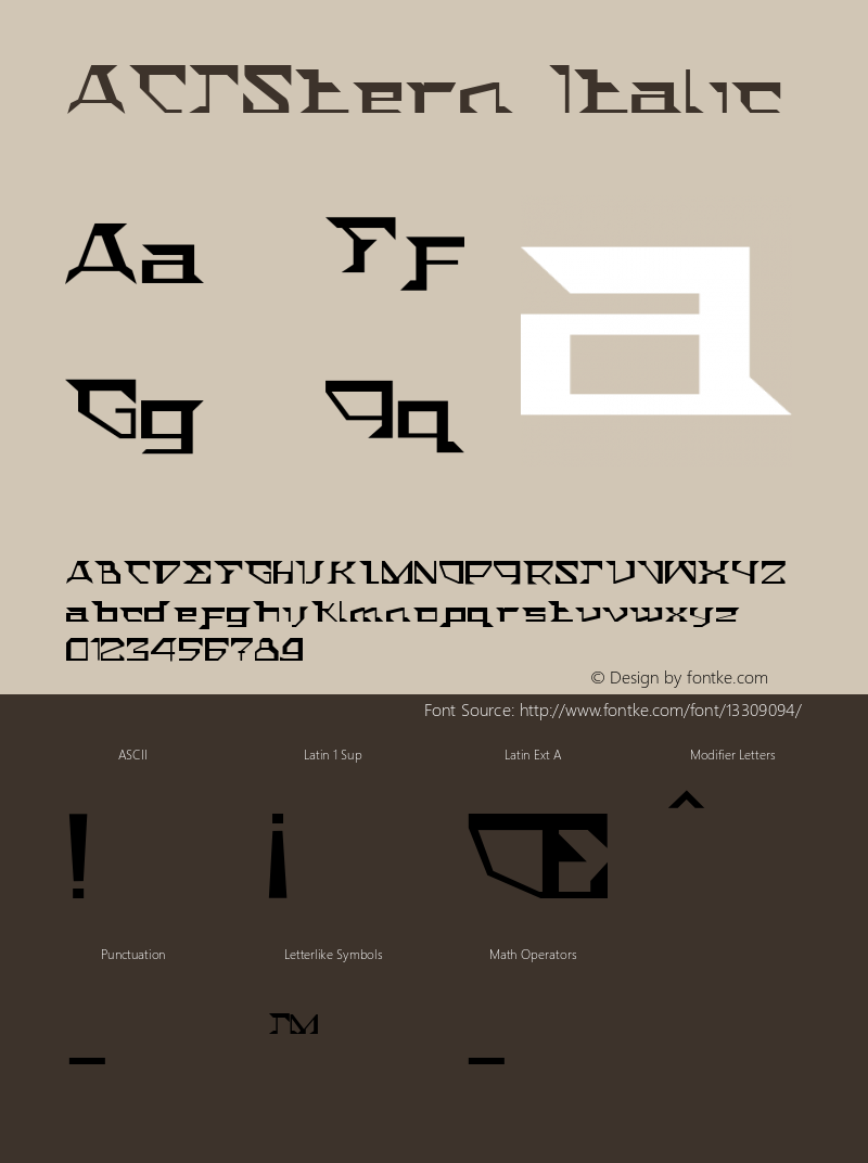 ACTStern Italic 001.000图片样张