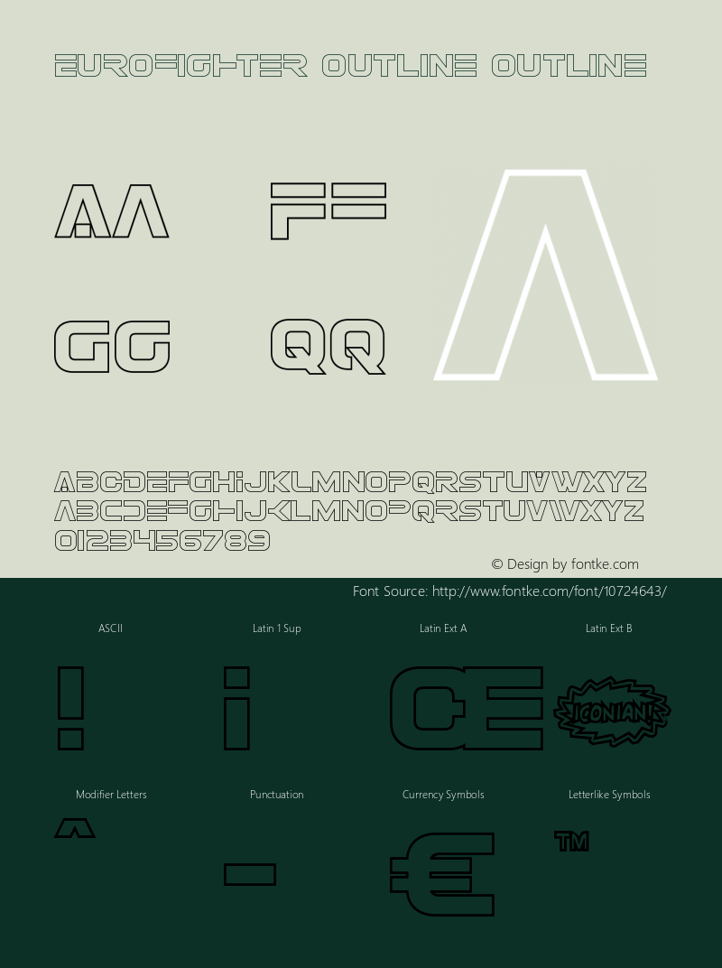 Eurofighter Outline Outline Version 1.0; 2015图片样张