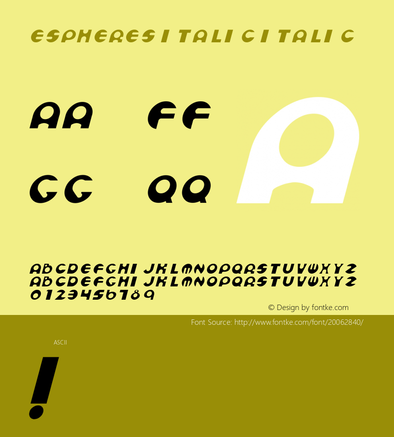 Espheres Italic 图片样张
