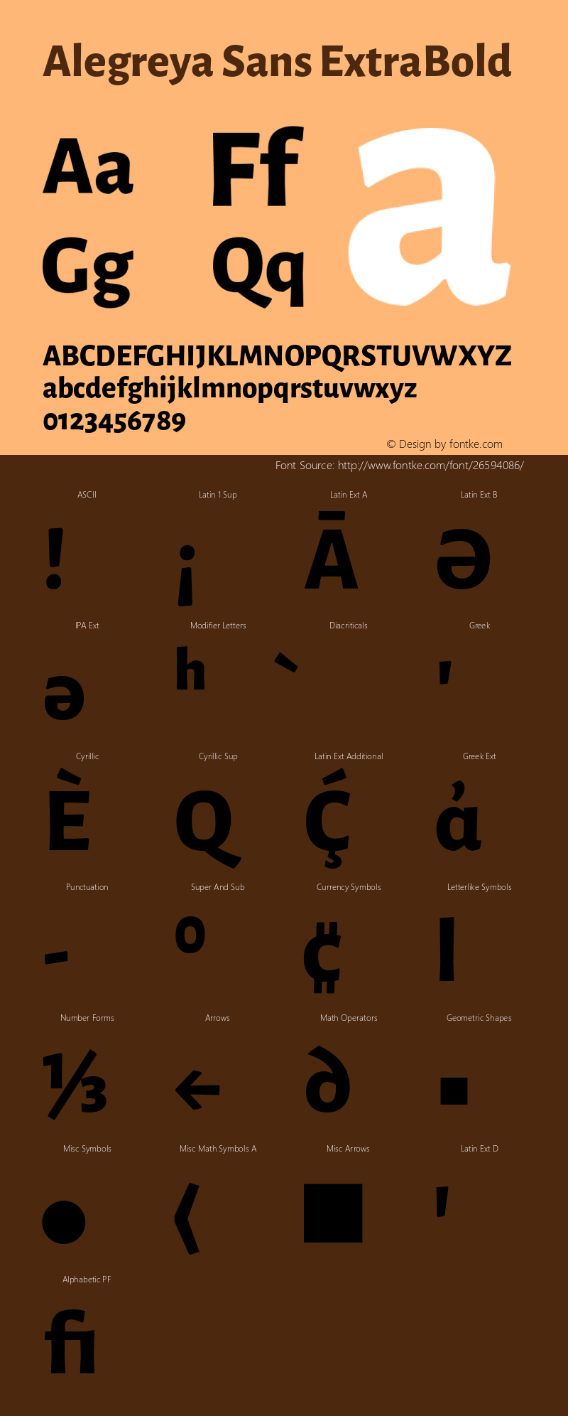 Alegreya Sans ExtraBold Version 2.005;PS 002.005;hotconv 1.0.88;makeotf.lib2.5.64775图片样张