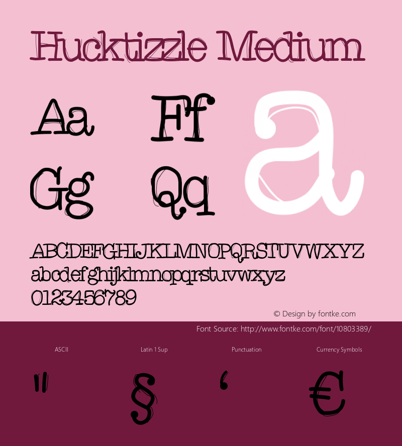 Hucktizzle Medium Version 001.000图片样张