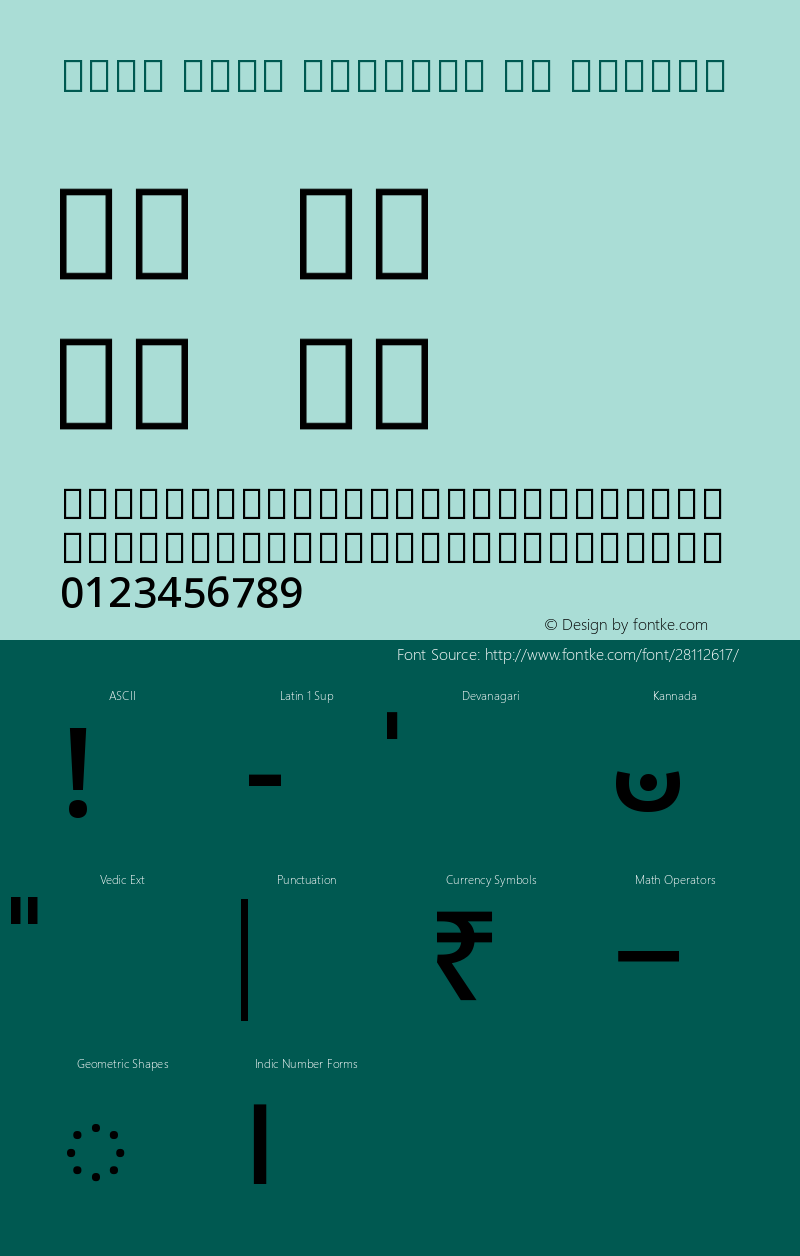 Noto Sans Kannada UI Medium Version 2.000图片样张