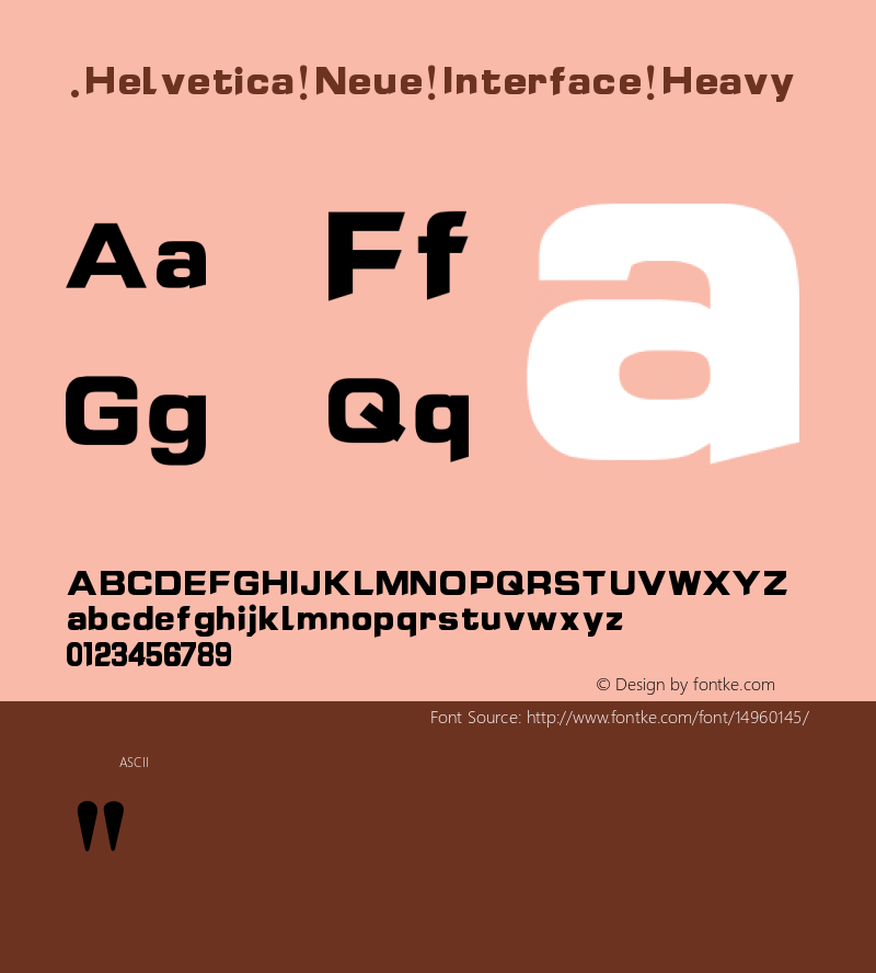 .Helvetica Neue Interface Heavy 10.0d35e1图片样张