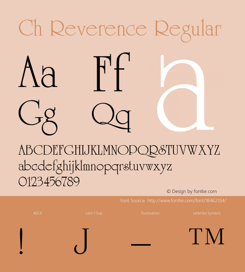 Ch Reverence Regular 001.000图片样张