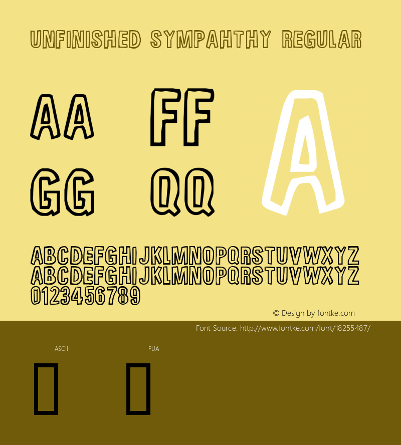 Unfinished Sympahthy Regular 2图片样张