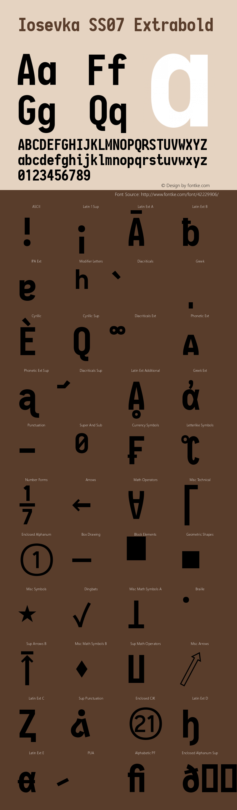 Iosevka SS07 Extrabold 2.3.2图片样张