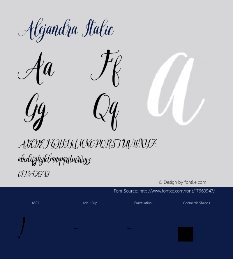 Alejandra Italic 001.000图片样张