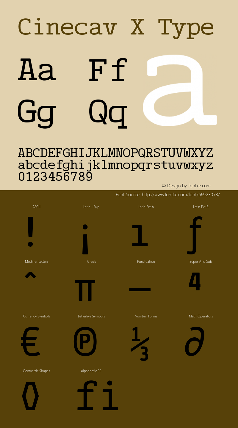 CinecavXType-Regular OTF 1.000;PS 001.001;Core 1.0.29图片样张