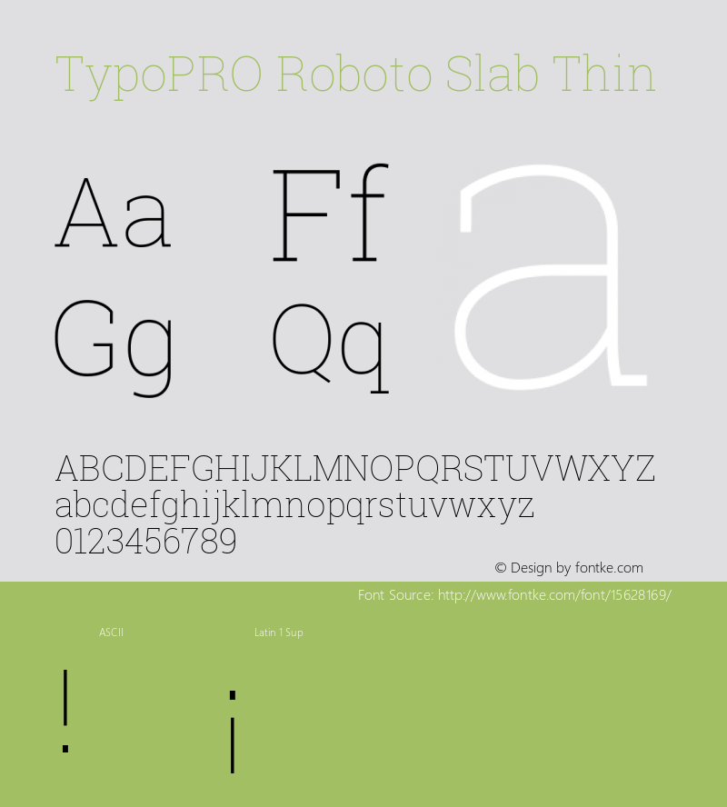 TypoPRO Roboto Slab Thin Version 1.100263; 2013; ttfautohint (v0.94.20-1c74) -l 8 -r 12 -G 200 -x 14 -w 