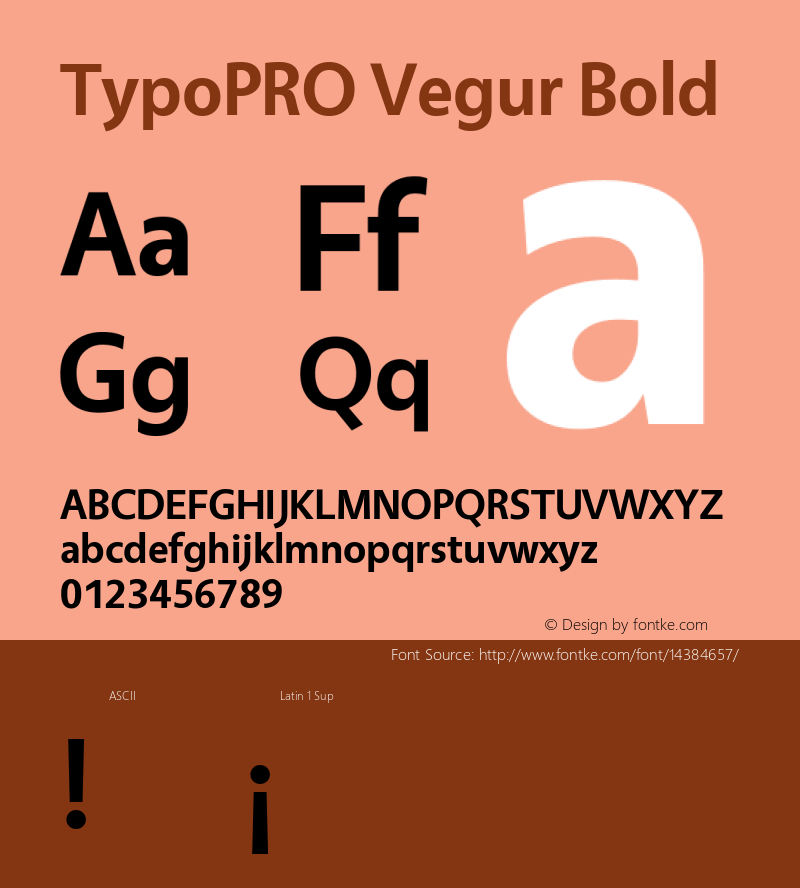 TypoPRO Vegur Bold Version 1.000;PS 007.000;hotconv 1.0.70;makeotf.lib2.5.58329图片样张