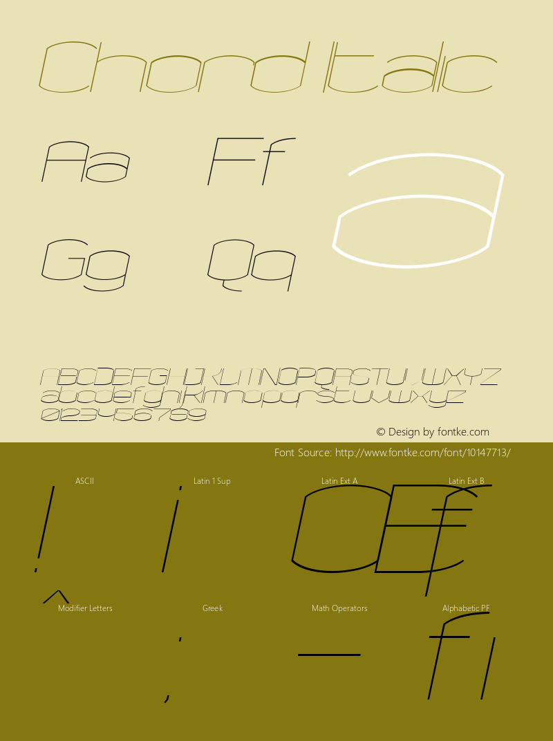 Chord Italic Version 001.000图片样张